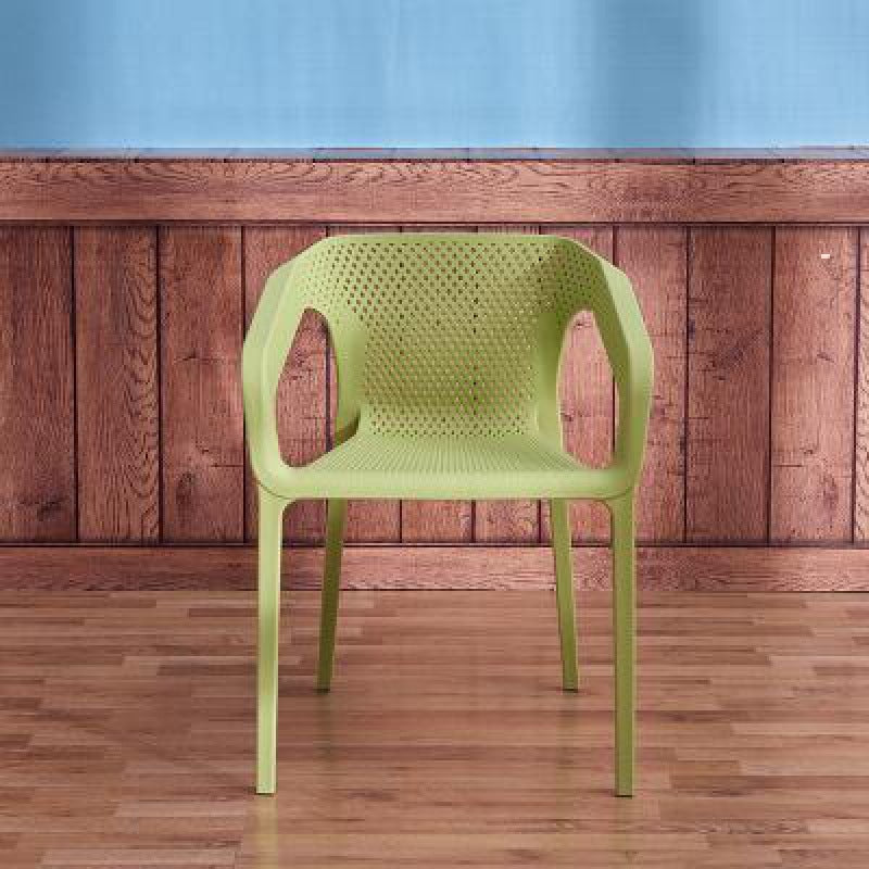 Contemporary Stackable Chair Dining Kitchen Arm Chair with Plastic Legs