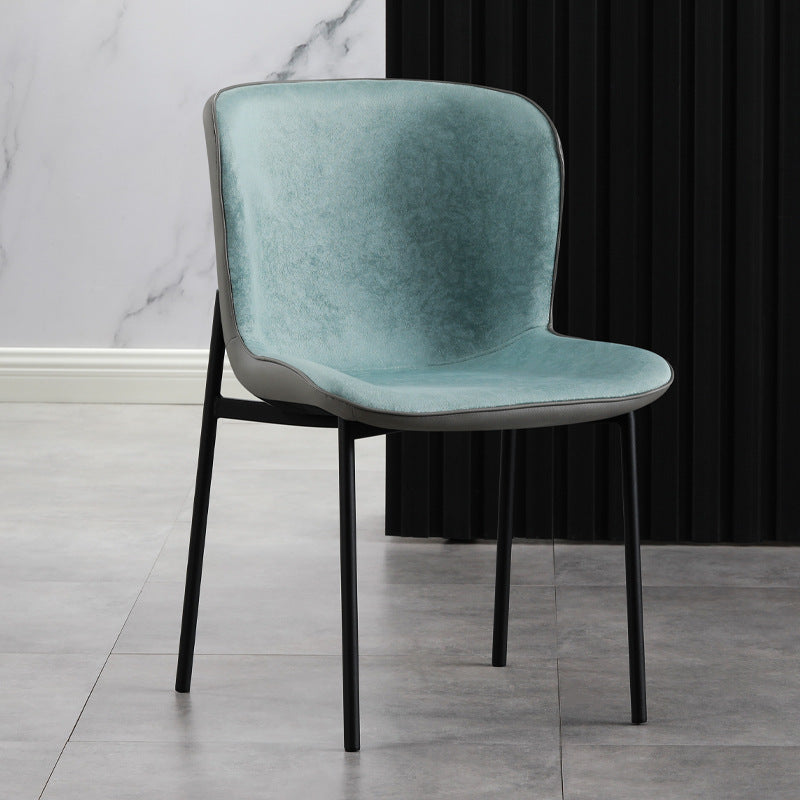 Contemporary Style Chairs Kitchen Armless Chair with Metal Legs