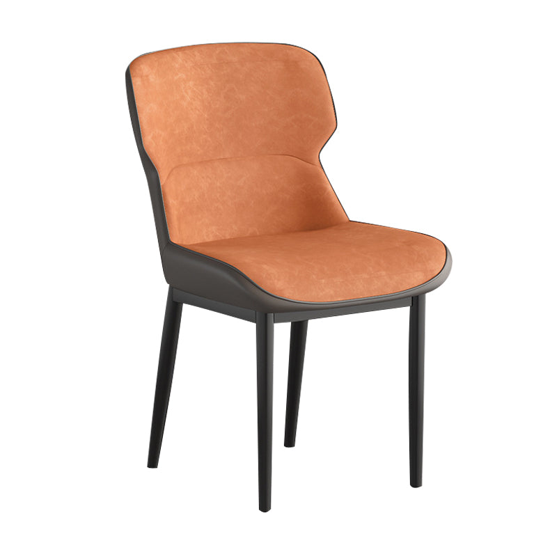 Contemporary Metal Indoor-Outdoor Room Chair Wingback Side Chair