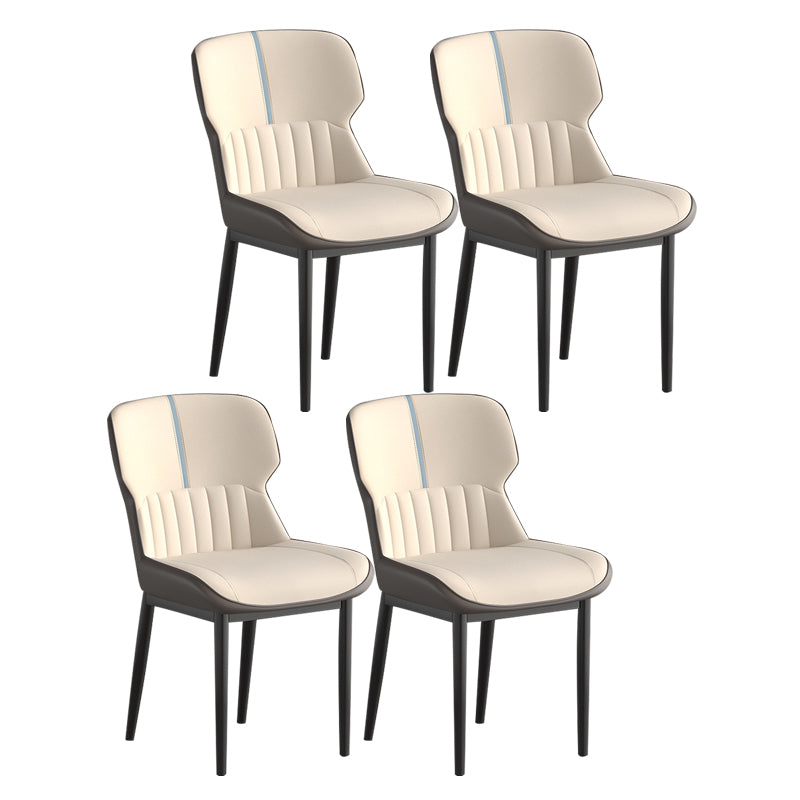 Contemporary Metal Indoor-Outdoor Room Chair Wingback Side Chair