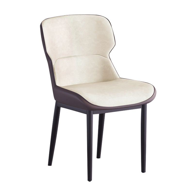 Contemporary Metal Indoor-Outdoor Room Chair Wingback Side Chair
