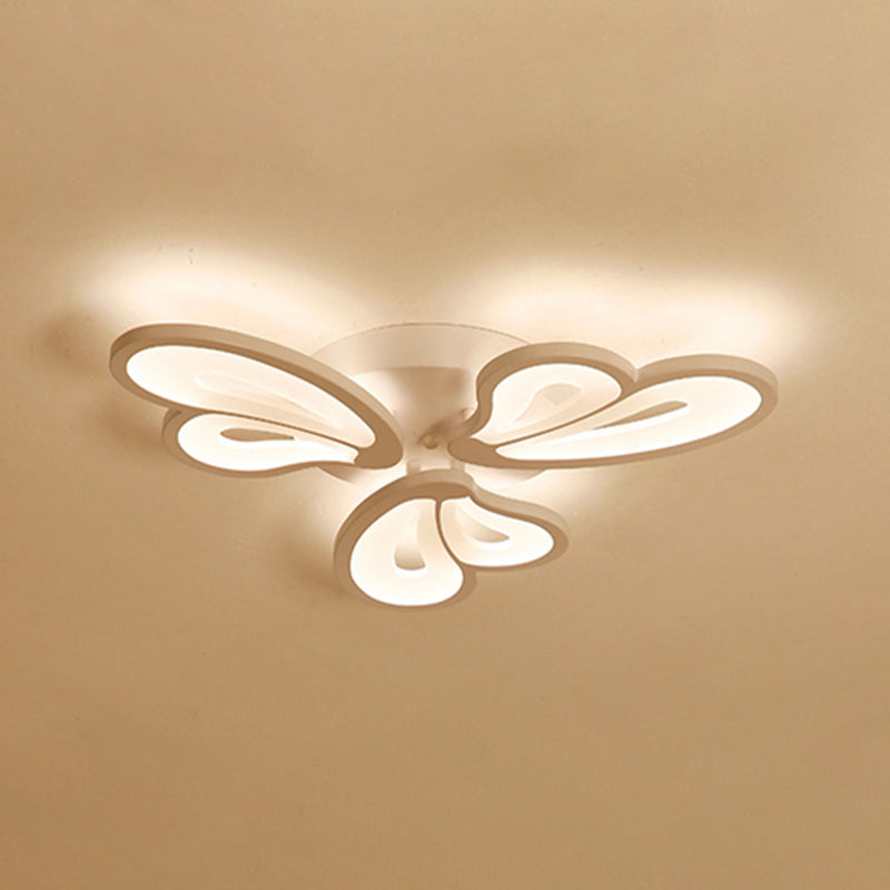 Weiße Deckenbeleuchtung moderne LED -Metall Deckenlampe für Wohnzimmer Schlafzimmer