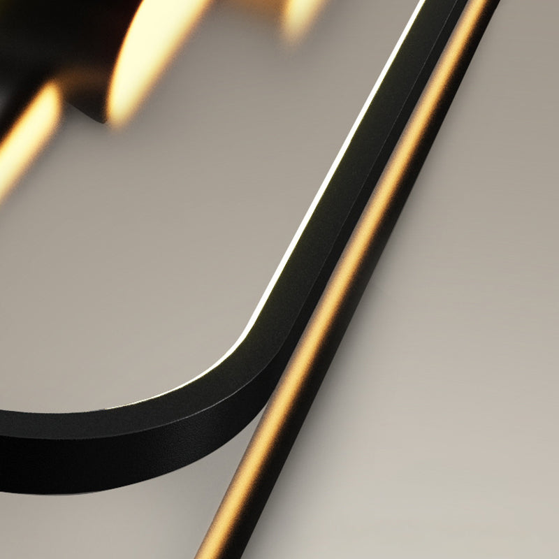 Zeitgenössischer Stil Rechteckform Island Lichter Metal 4 Licht Island Leuchten