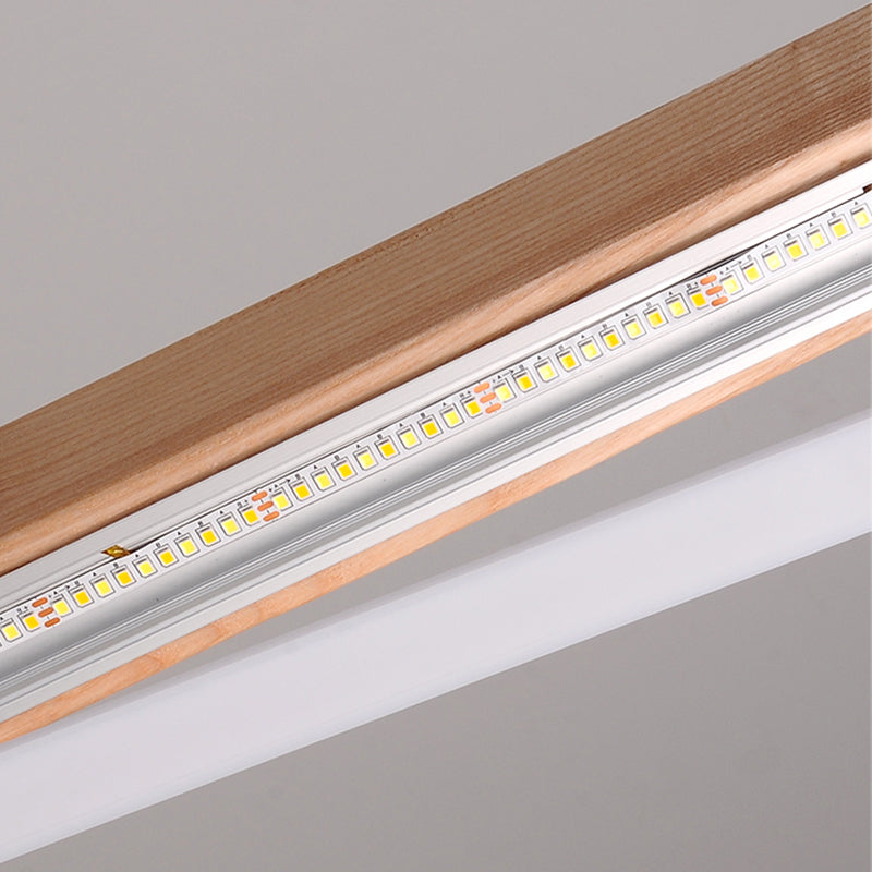 Sombra lineal madera pared apliques de estilo moderno luz de pared de luz simple en marrón