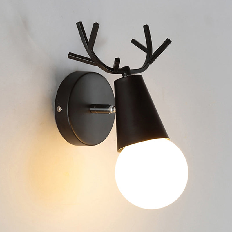 Unique Metal Wall Sconce Modern Nordic Macarons Single Light Wall Mounted Light