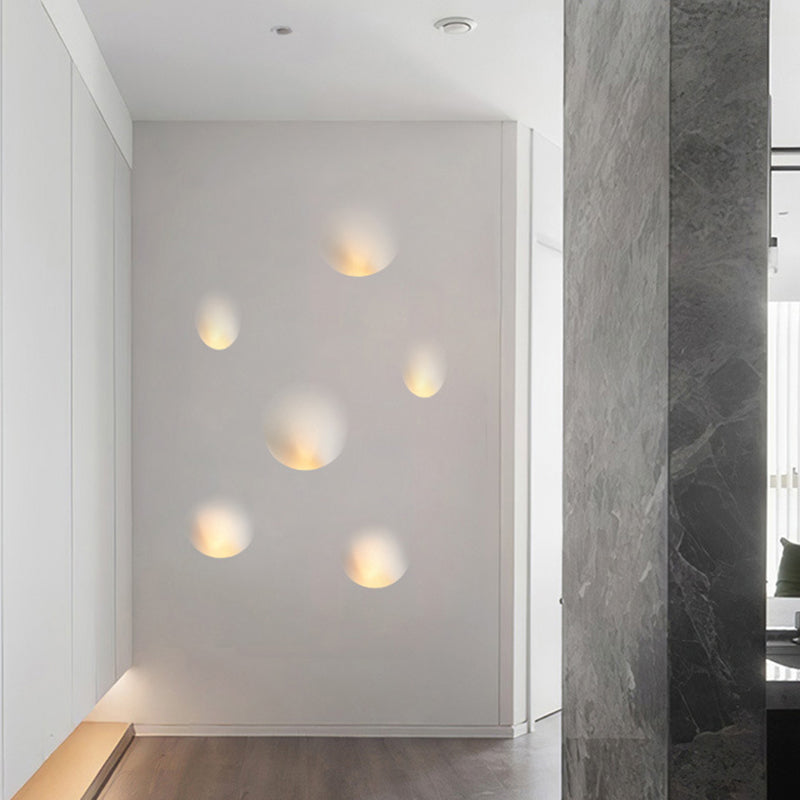 Gips eingebettete LED -Wandleuchten stilvolle minimalistische weiße Wandleuchte für den Flur