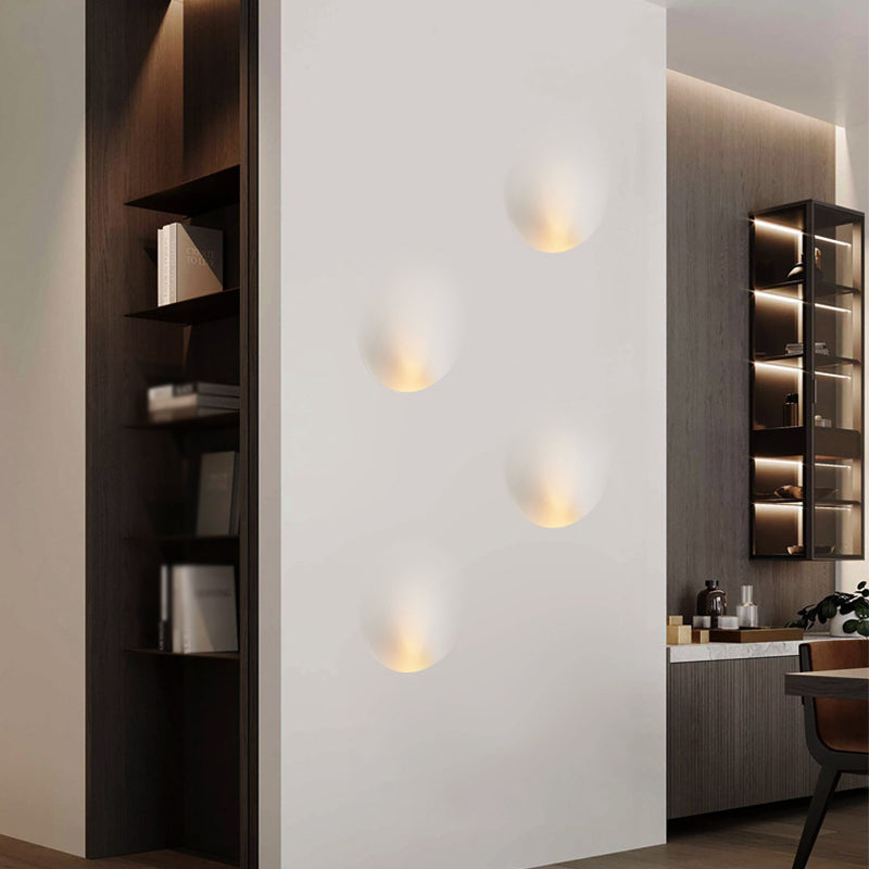 Gips eingebettete LED -Wandleuchten stilvolle minimalistische weiße Wandleuchte für den Flur