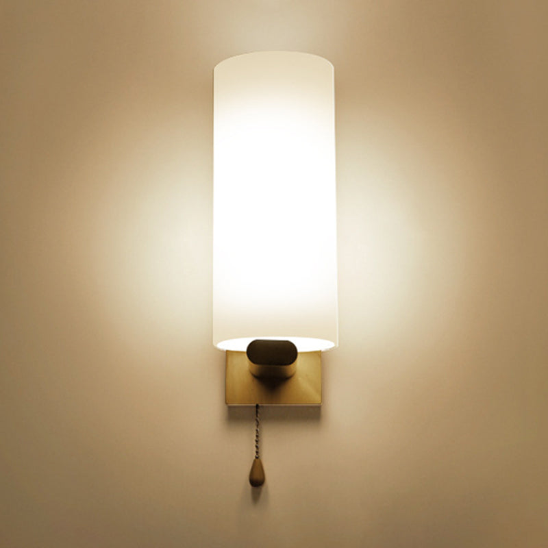 Japanese Style Wall Light Fixture Solid Wood Geometric Wall Sconce for Bedroom