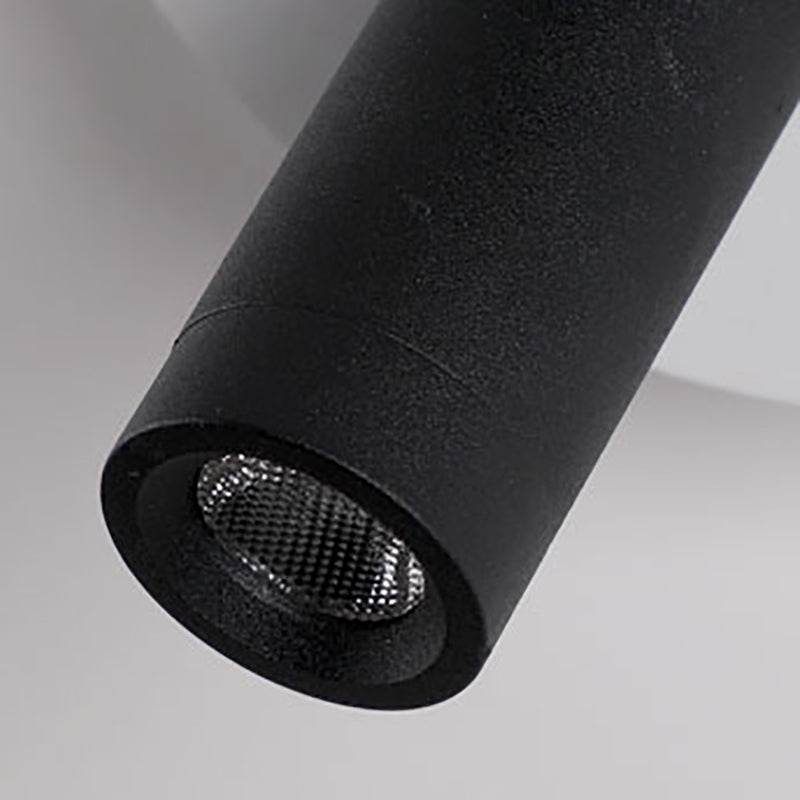 Runde USB -Lesemandlampe Nordic Metallic LED -Walllicht am Nacht