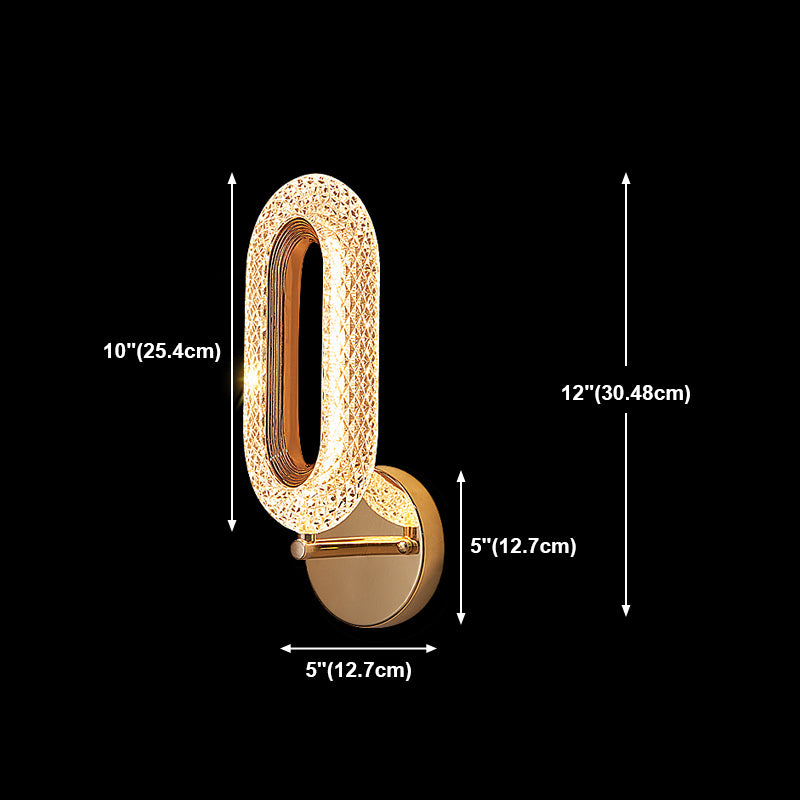 Luz lujosa LED LED LIGHT POSTMODERN METAL ORO Sala de estar Luz de la pared de la pared