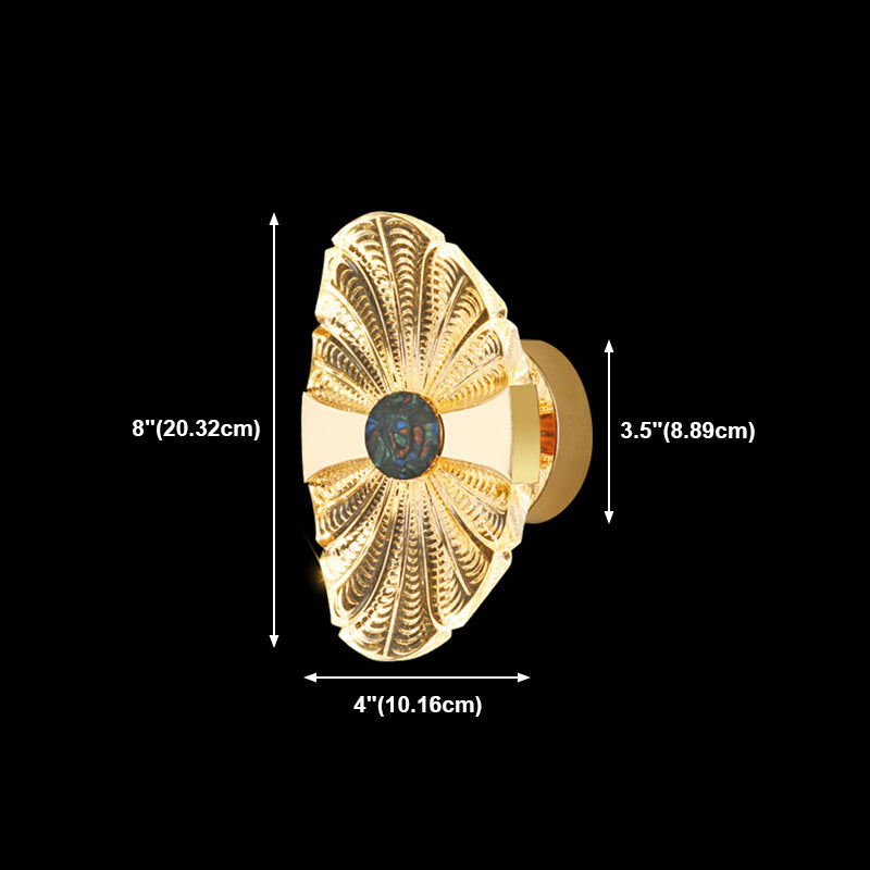Luz lujosa LED LED LIGHT POSTMODERN METAL ORO Sala de estar Luz de la pared de la pared