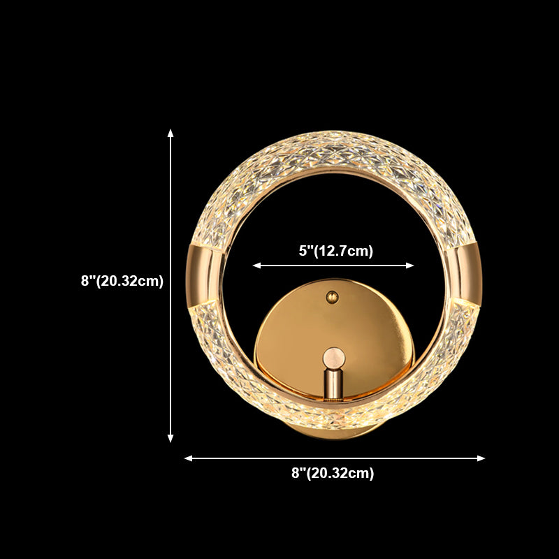 Luz lujosa LED LED LIGHT POSTMODERN METAL ORO Sala de estar Luz de la pared de la pared