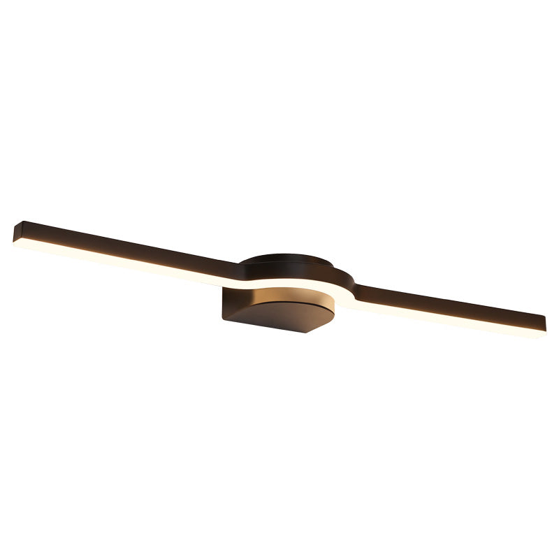 Linear LED Vanity Mirror Light Simple Stylish Metal Bathroom Wall Light