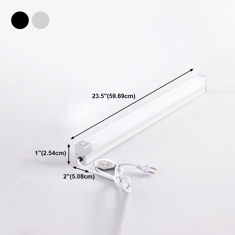 Infrared Sensing Vanity Wall Lamp No-Drilling Modern Bathroom LED Wall Sconce with Plug