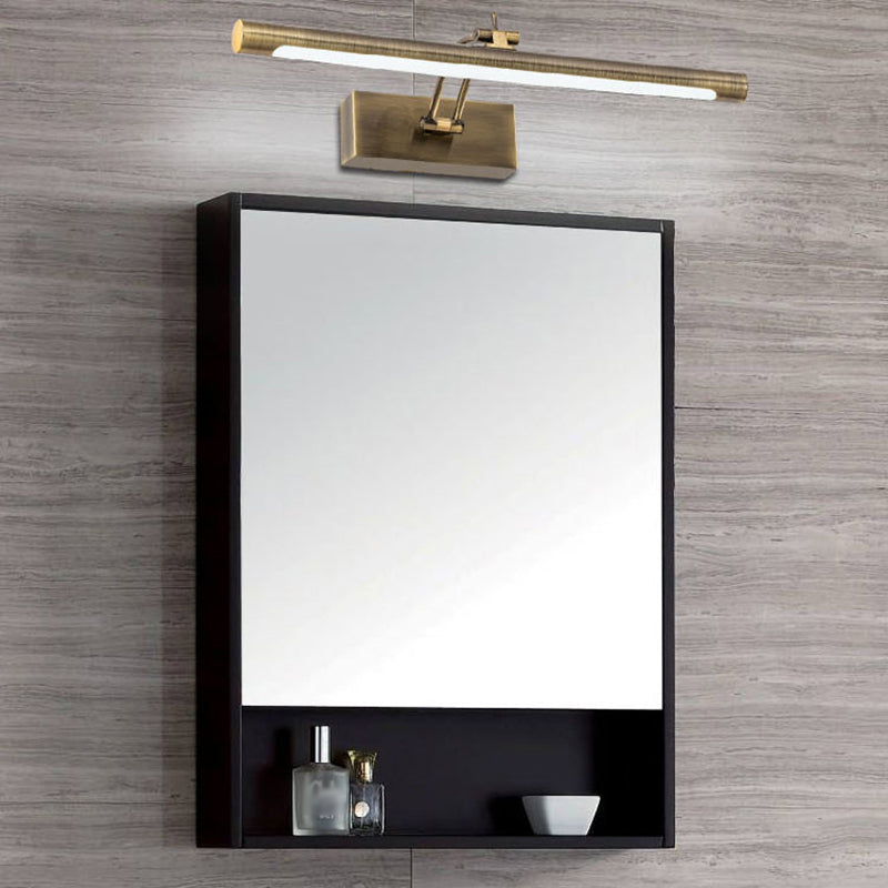 Postmodern Metal Cylindrical Vanity Sconce Adjustable Bathroom LED Wall Mount Light