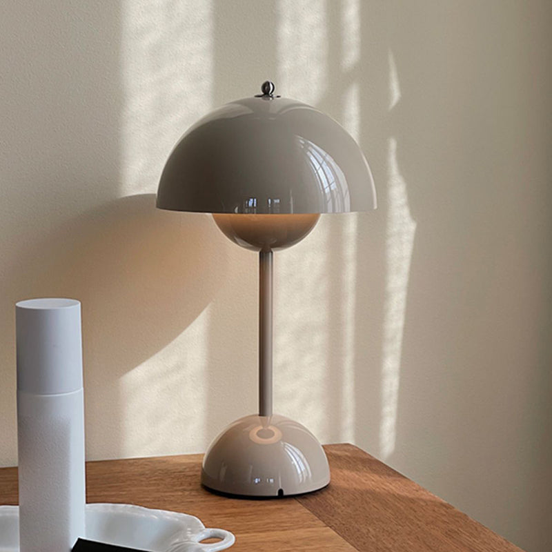 Macaron Flower Bud Shaped Night Lamp Touch Dimming Bedside LED Table Light