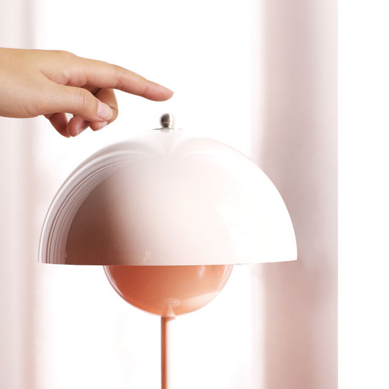Macaron Flower Bud Shaped Night Lamp Touch Dimming Bedside LED Table Light