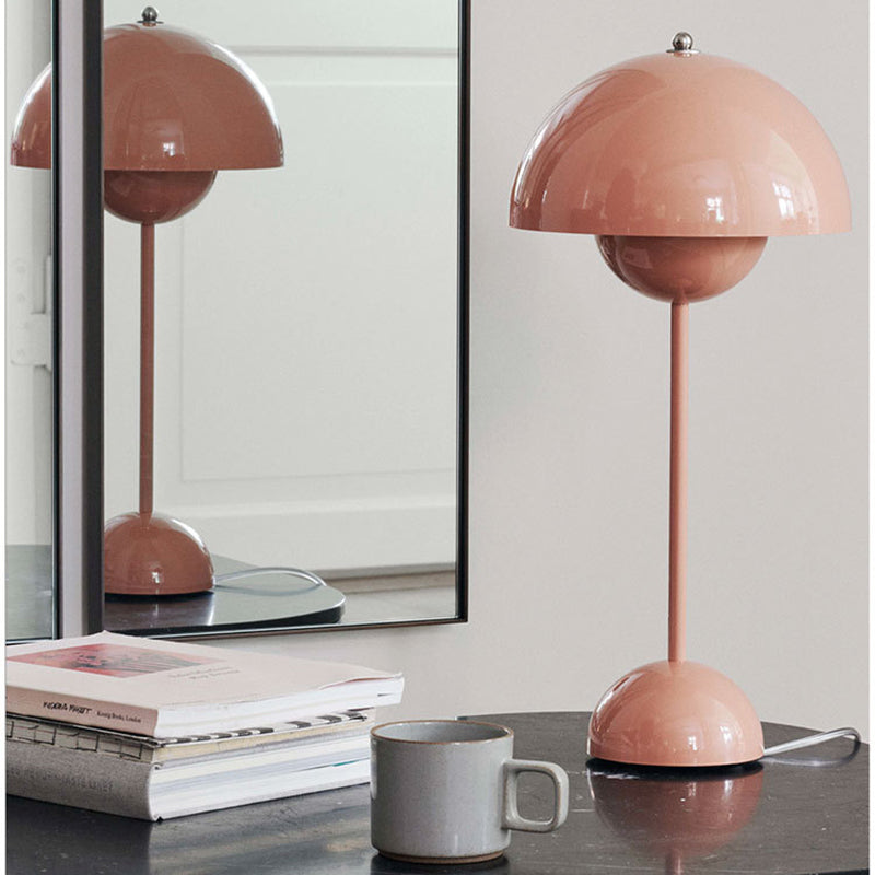 Macaron Flower Bud Shaped Night Lamp Touch Dimming Bedside LED Table Light