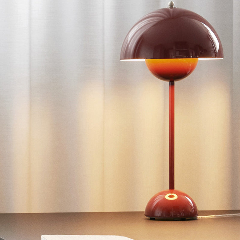 Macaron Flower Bud Shaped Night Lamp Touch Dimming Bedside LED Table Light