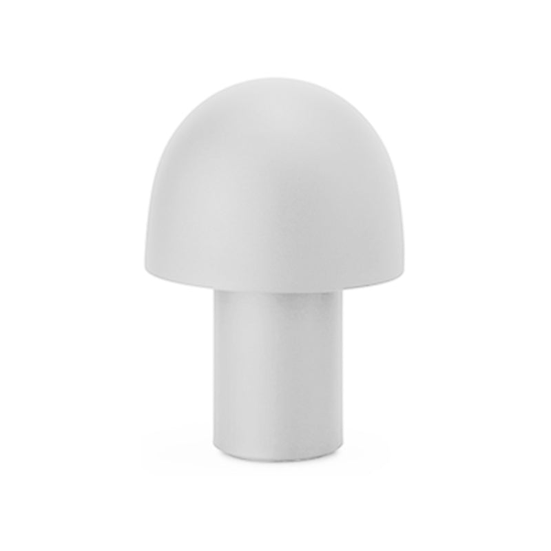 Mushroom Shaped Bedroom Table Lamp Metallic 1-Light Macaron Style Night Light
