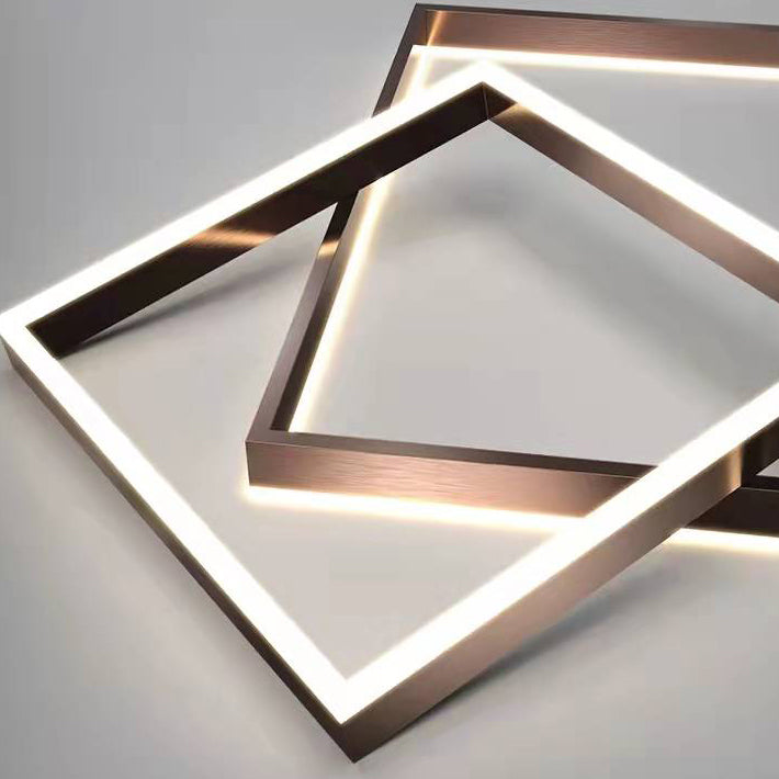 Lámparas colgantes de metal de forma cuadrada de lámparas colgantes de estilo moderno