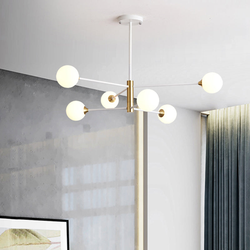 Spherical Shape Metal Pendant Light Fixtures Modern Style Hanging Light Fixtures