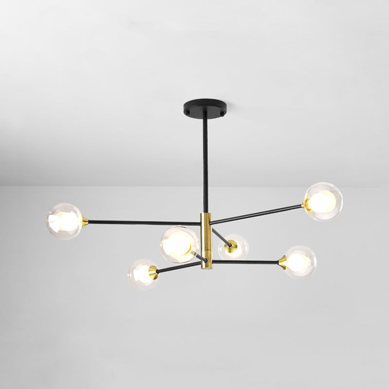 Spherical Shape Metal Pendant Light Fixtures Modern Style Hanging Light Fixtures