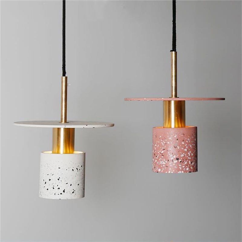 Terrazzo kleine hanglamp lampjes Nordic 1 lichte suspensielamp