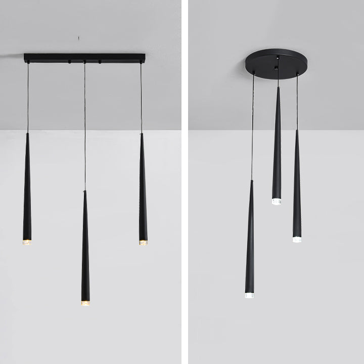 Metal Geometric Shape Hanging Light Modern Style Multi Lights Hanging Light Mount Fixture