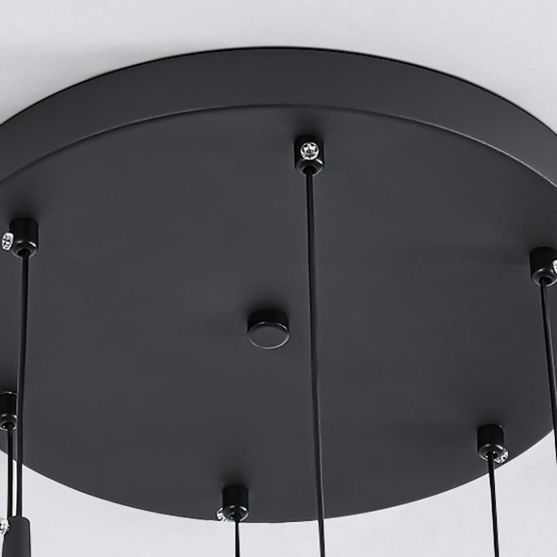 Metal Geometric Shape Hanging Light Modern Style Multi Lights Hanging Light Mount Fixture