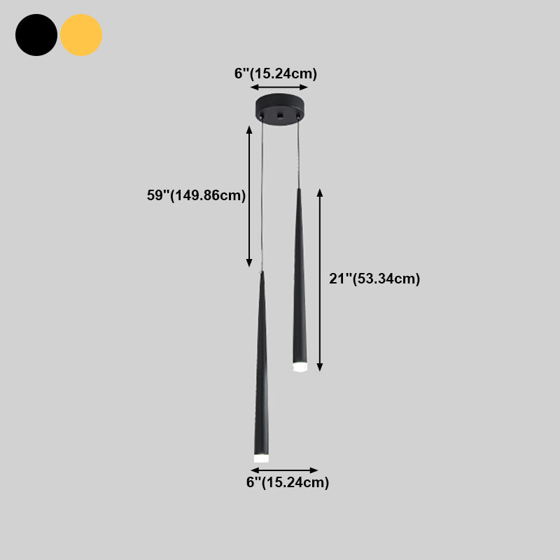 Metal Geometric Shape Hanging Light Modern Style Multi Lights Hanging Light Mount Fixture