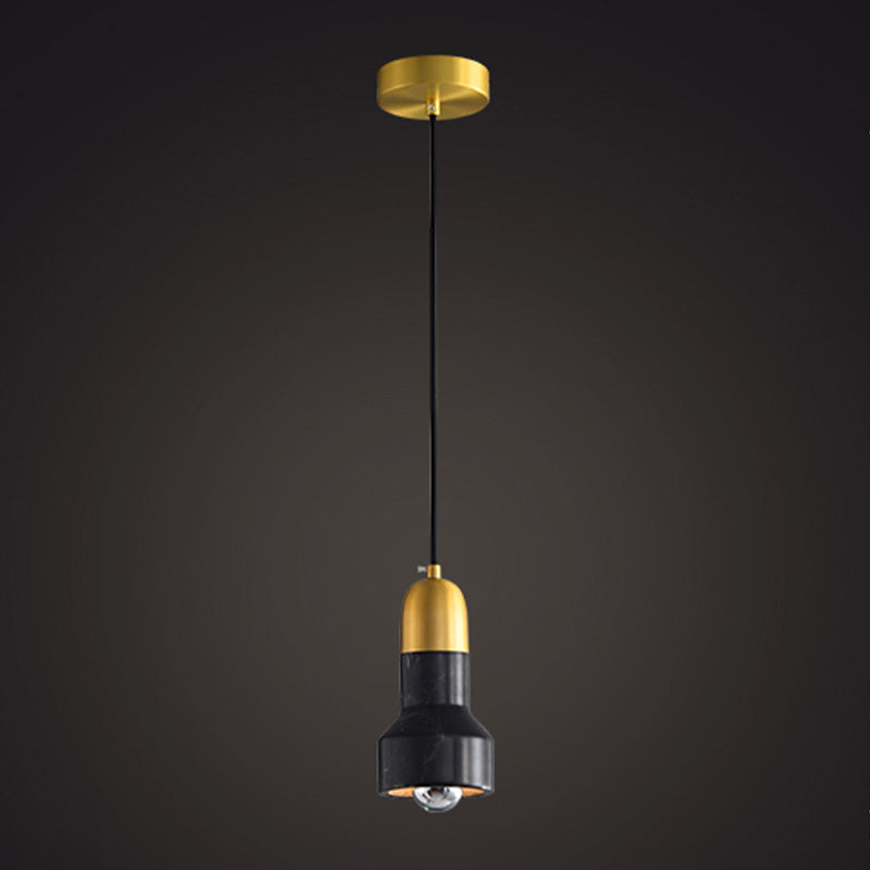Hanging Light Fixture Stone Simple Style Hanging Pendant Light