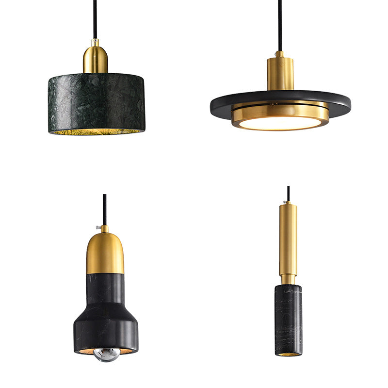 Hanging Light Fixture Stone Simple Style Hanging Pendant Light