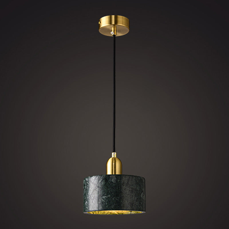 Hanging Light Fixture Stone Simple Style Hanging Pendant Light