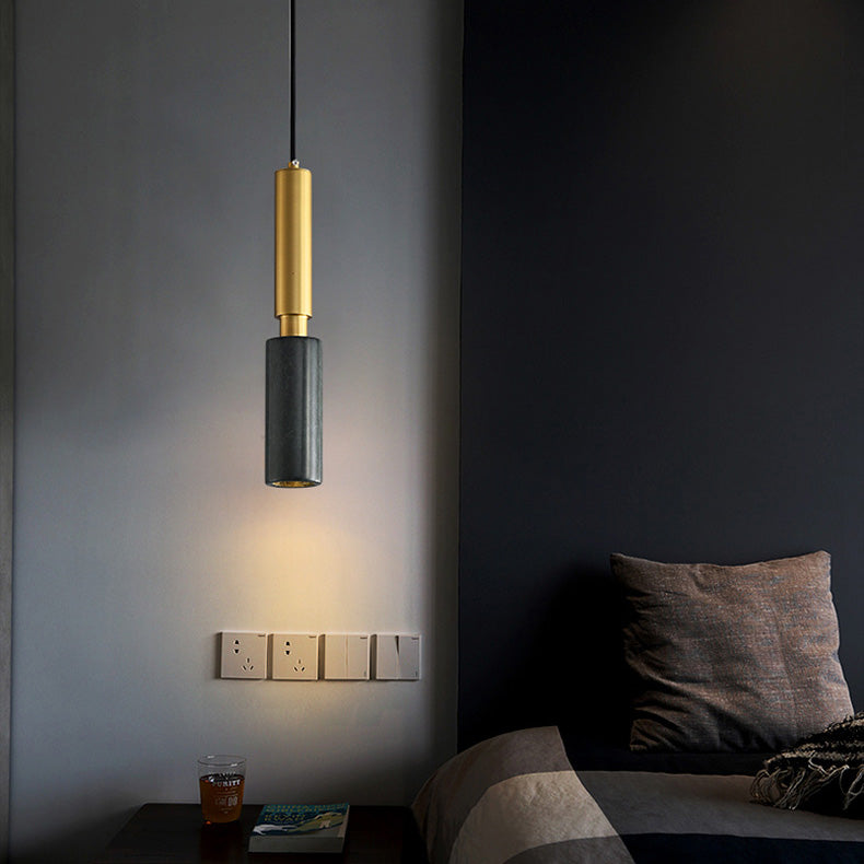 Hanging Light Fixture Stone Simple Style Hanging Pendant Light