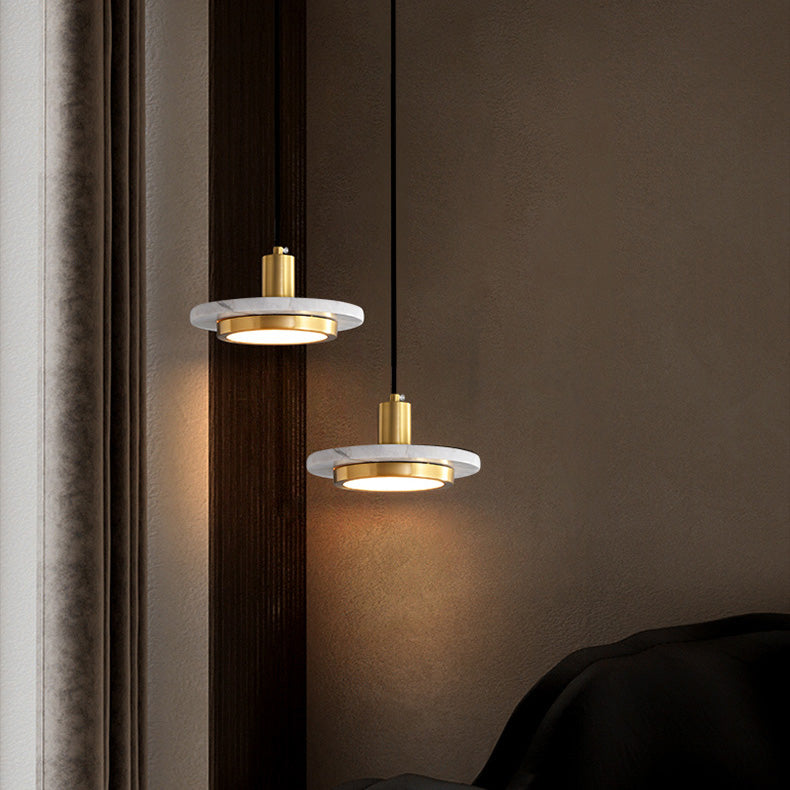 Hanging Light Fixture Stone Simple Style Hanging Pendant Light