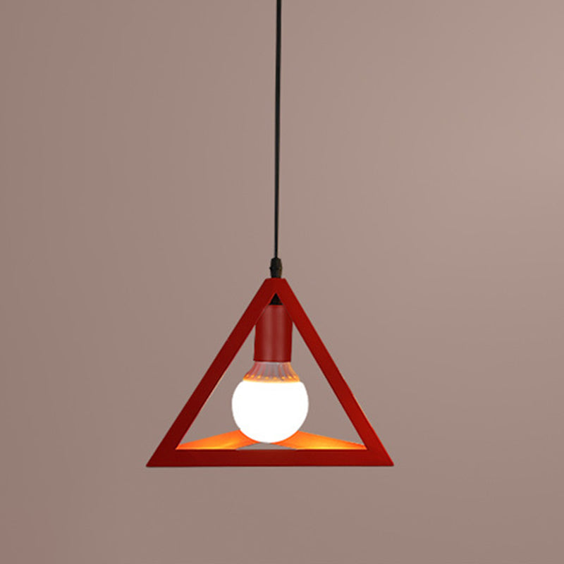 Metalen geometrische hanger verlichting Loft Style 1-Light Restaurant Hanging Lamp