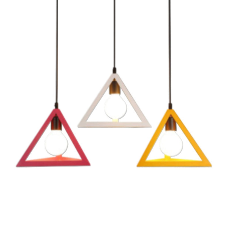 Metal Geometrische Anhänger Beleuchtung Loft Style 1-Light Restaurant Hanging Lampe