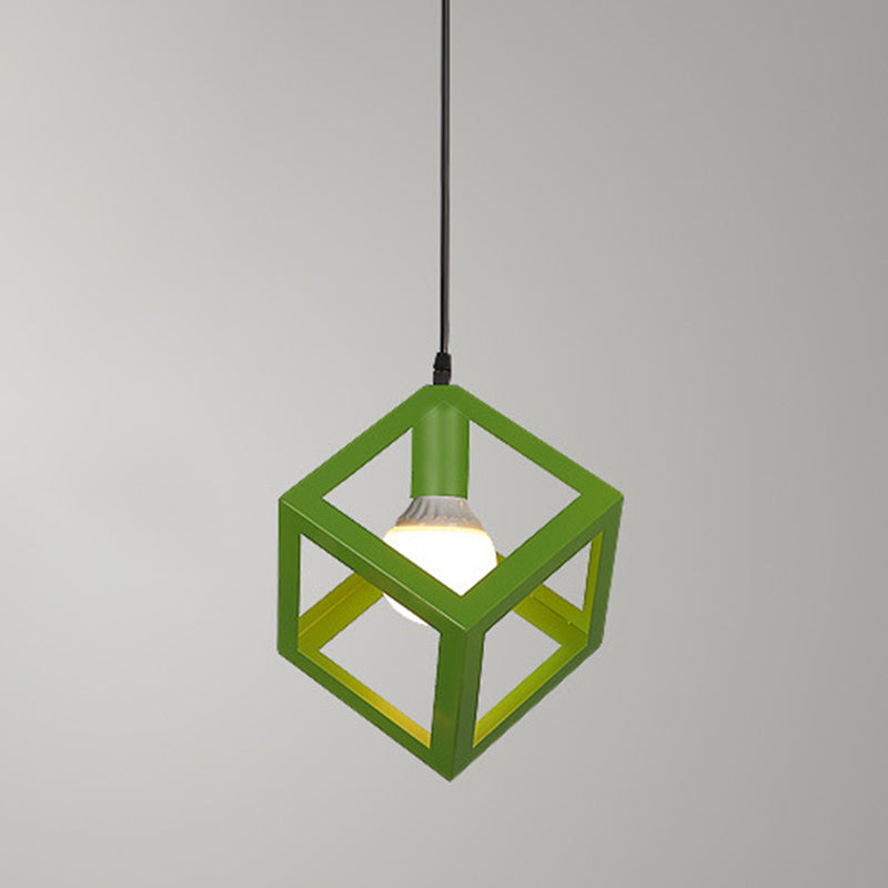 Metalen geometrische hanger verlichting Loft Style 1-Light Restaurant Hanging Lamp