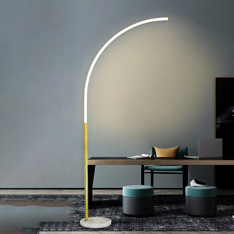 Linear Shape Metal Floor Lights Modern 1-Light Floor Lamp for Living room