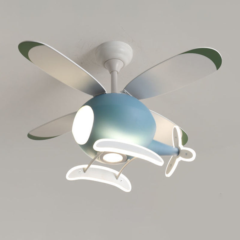 Metal Ceiling Fan Lighting Modern Style Multi Light Ceiling Fan Lamp for Living Room