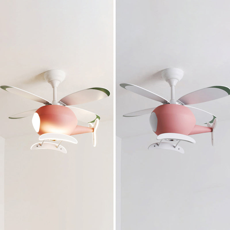 Metal Ceiling Fan Lighting Modern Style Multi Light Ceiling Fan Lamp for Living Room