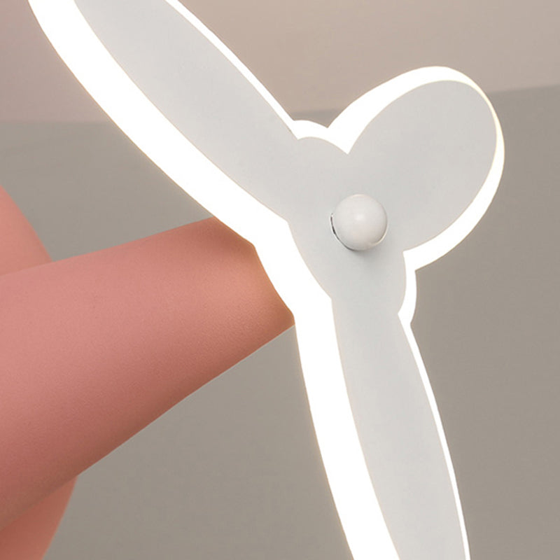 Metal Ceiling Fan Lighting Modern Style Multi Light Ceiling Fan Lamp for Living Room