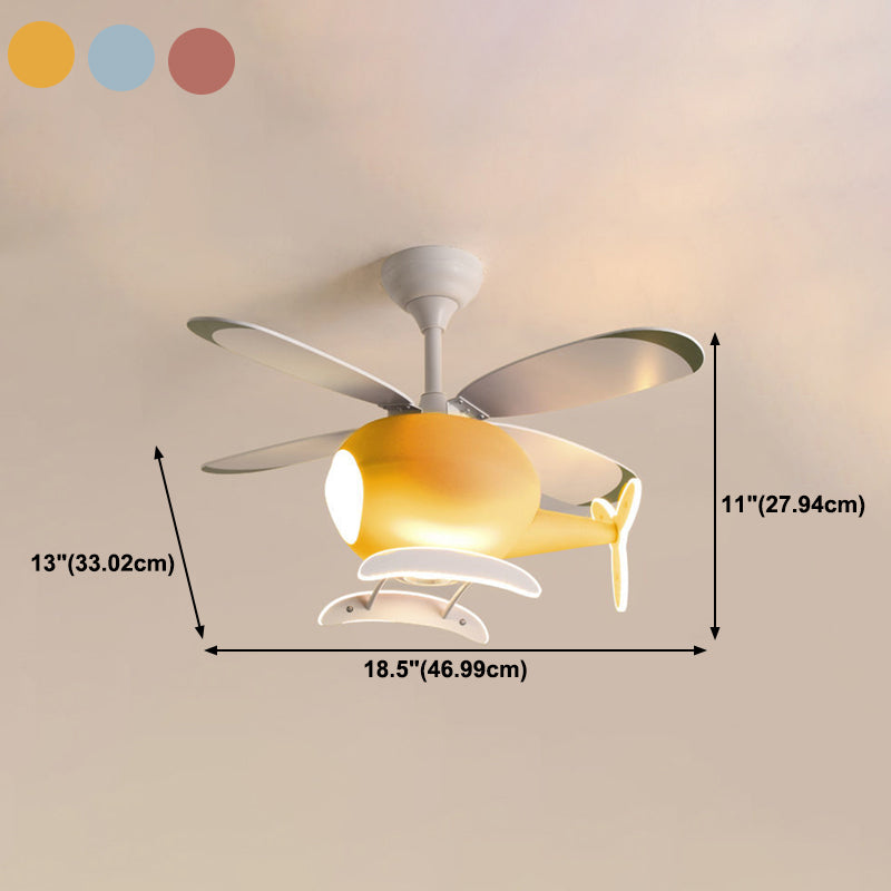 Metal Ceiling Fan Lighting Modern Style Multi Light Ceiling Fan Lamp for Living Room