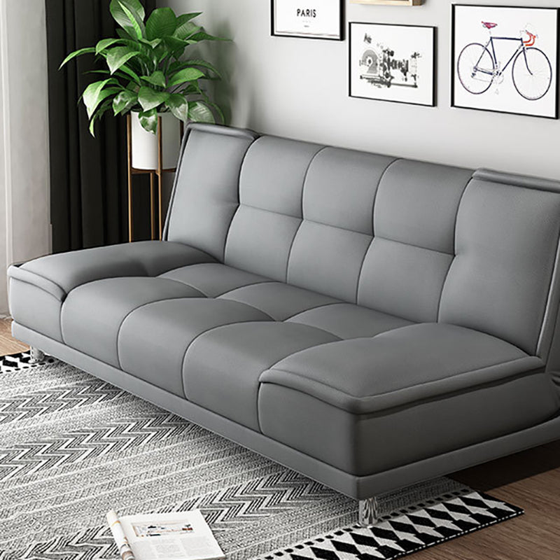 Pure Color Armless Sofa Square Seating for Living Room Bonus Room