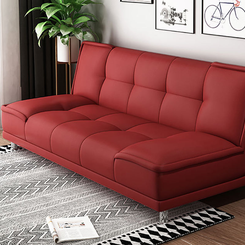Pure Color Armless Sofa Square Seating for Living Room Bonus Room