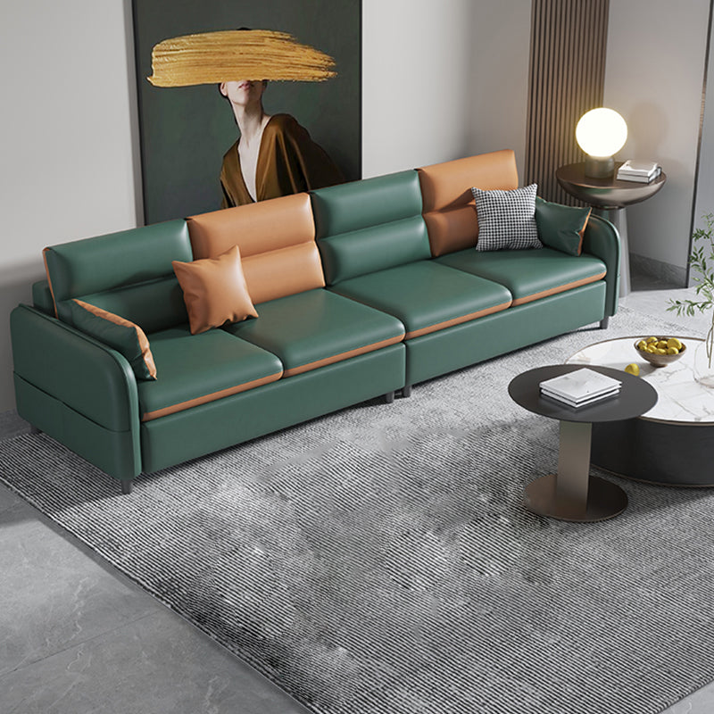 Contemporary Fabric Loose Back Sofa 29.53"High Pillow Top Arm Sofa with Storage