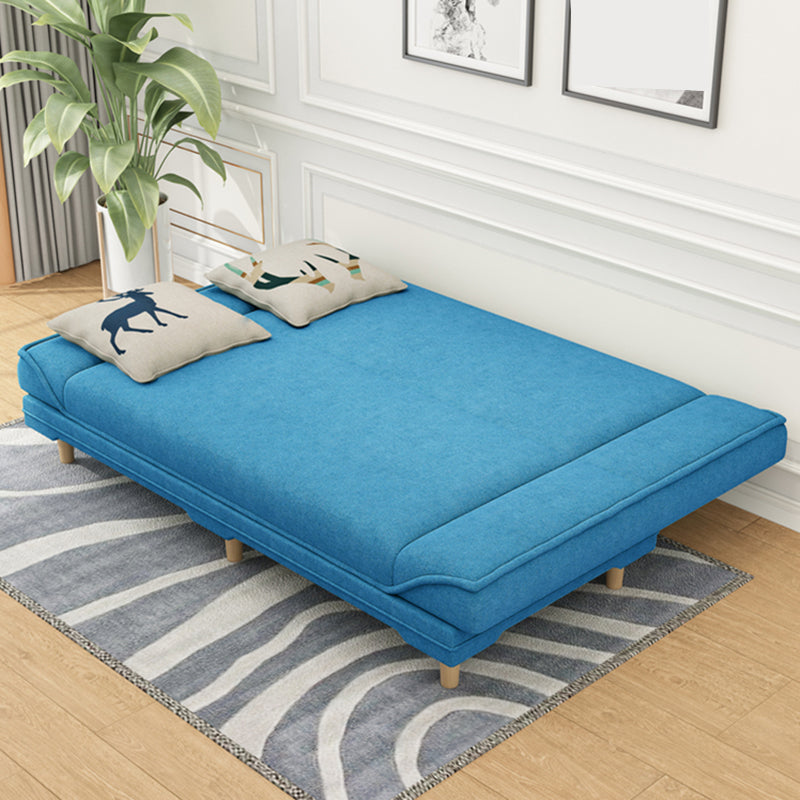 Contemporary Linen Armless Standard Sofa Bed Dual Purpose Sofa for Living Room