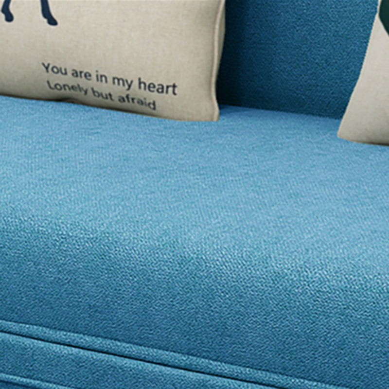 Contemporary Linen Armless Standard Sofa Bed Dual Purpose Sofa for Living Room