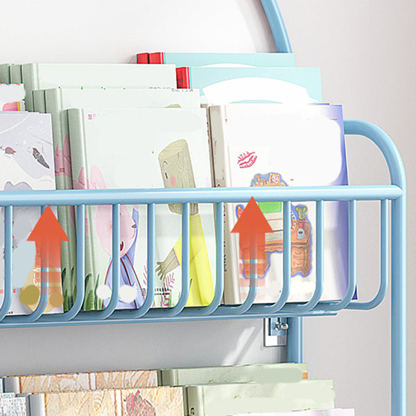 Libreria chiusa a parete montata in stile scandinavo per la sala da studio dell'ufficio